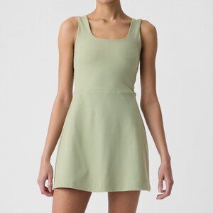GapFit Studio Scoopneck Mini Dress Sage Green XL